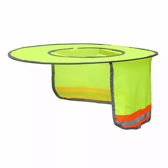 2 New Hard Hat Safety foldable Yellow/Orange Shade - Picture 6 of 8